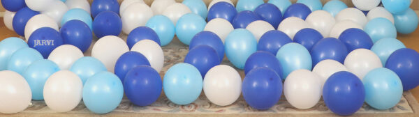 Balloons scattered on floor