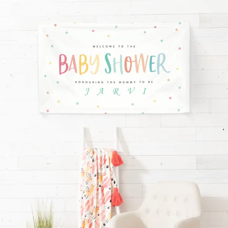 Baby shower banner